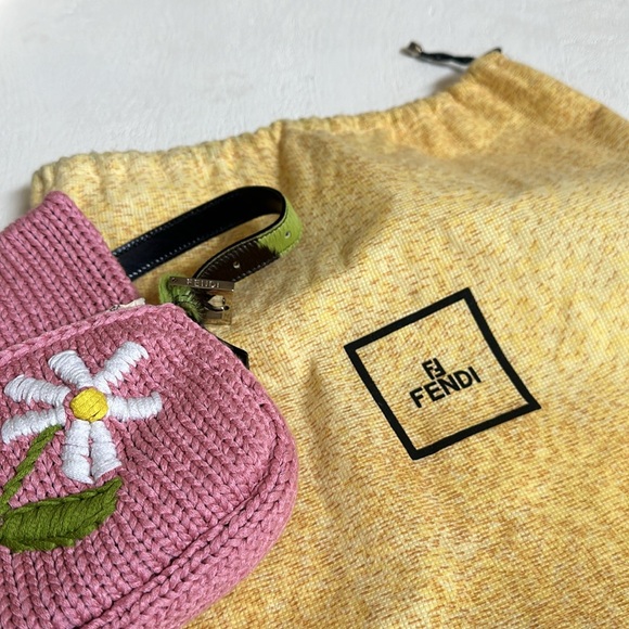 FENDI Knit Floral baguette - Picture 10 of 11